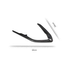 Real Carbon Fiber Door Panel Chrome Trim Cover for 2016–2024 Chevy Camaro
