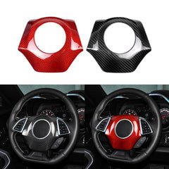 Real Carbon Fiber Steering Airbag Cover for Chevy Camaro (2016–2024)