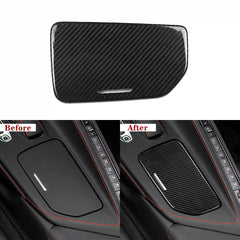 Corvette C8 Carbon Fiber Center Console Cup Holder Lid Cover (2020–2024)