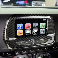Carbon Fiber Infotainment Radio Screen Trim Cover for Chevy Camaro (2016–2024)