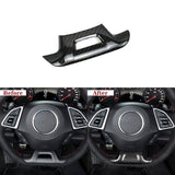Carbon Fiber Lower Steering Wheel Emblem Trim Cover for Chevy Camaro (2016–2024)