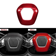 Corvette C8 Carbon Fiber Steering Wheel Airbag Cover (2020–2024)