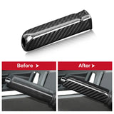 Ford Mustang 2010-2014 Dry Carbon Fiber Handbrake Cover Replacement Interior Trim Gloss Black Red Fit