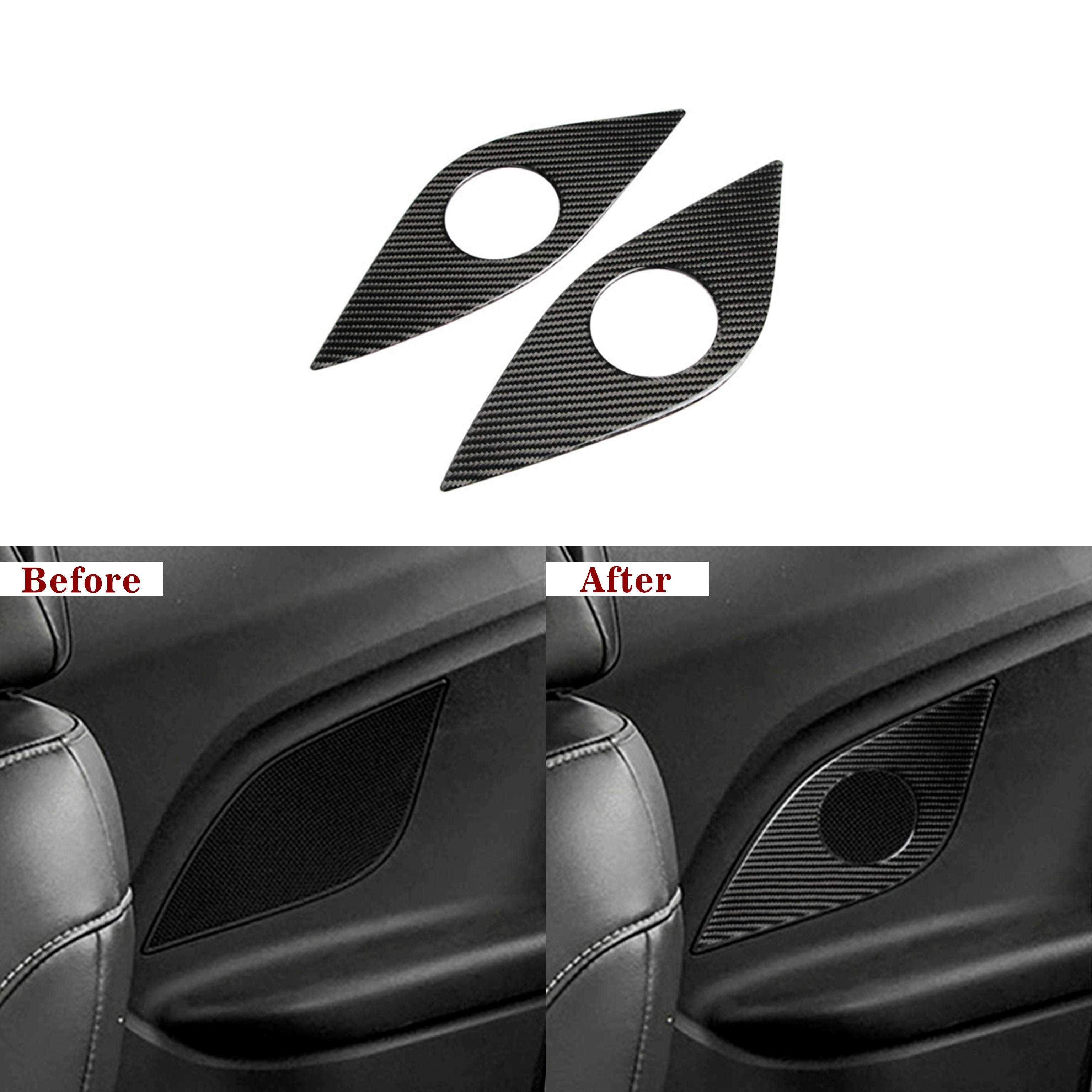 Carbon Fiber Rear Seat Speaker Trim Overlay for Camaro (2016–2024)