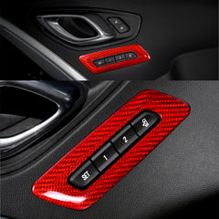 Carbon Fiber Memory Seat Button Trim Covers for Camaro (2016–2024)