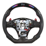 CarbonTailor LED Carbon Fiber Steering Wheel for 2006-2013 Chevy Corvette C6 Z06/ZR1 – F1 Style, Customizable