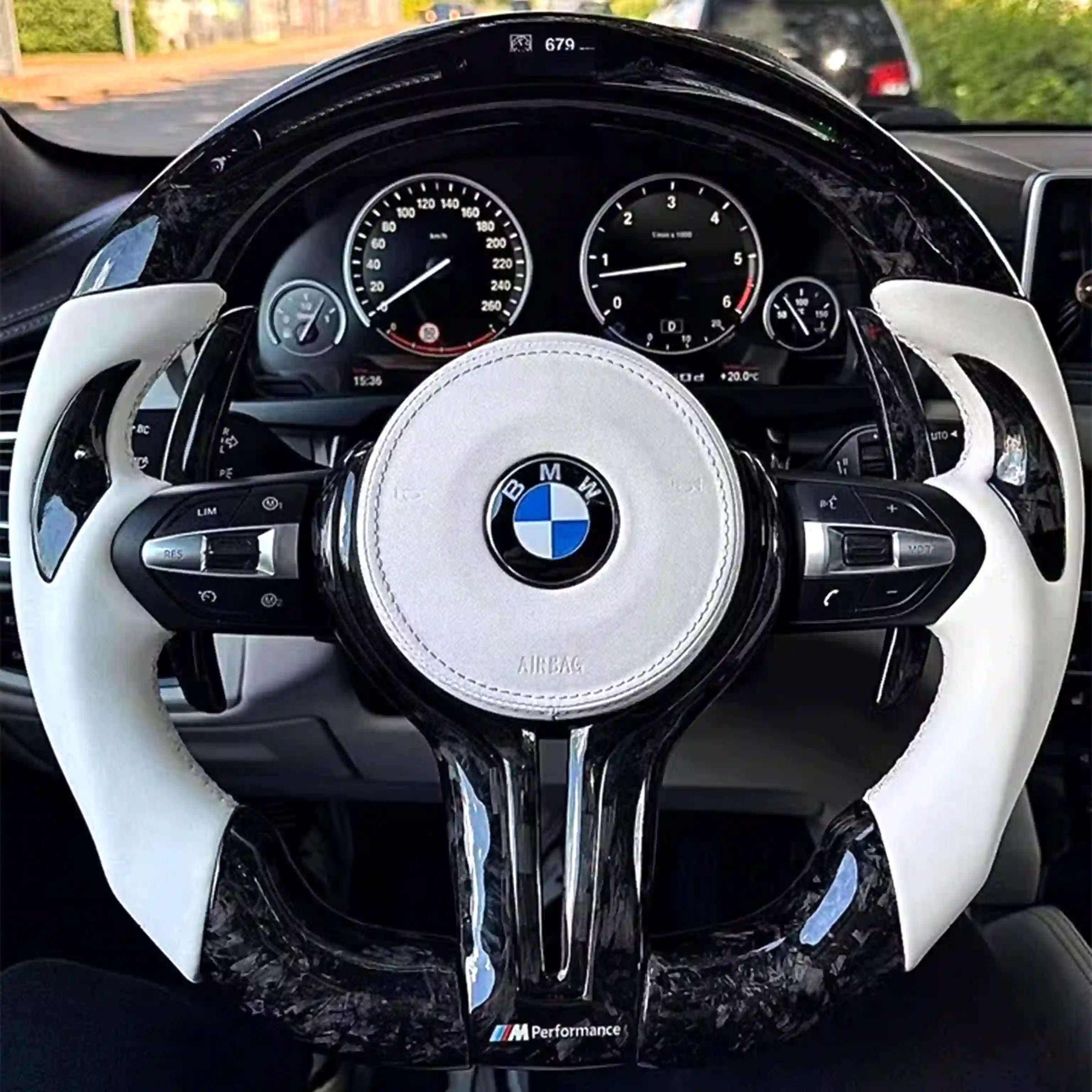 BMW Carbon Fiber Steering Wheel- F Chassis Full Custom
