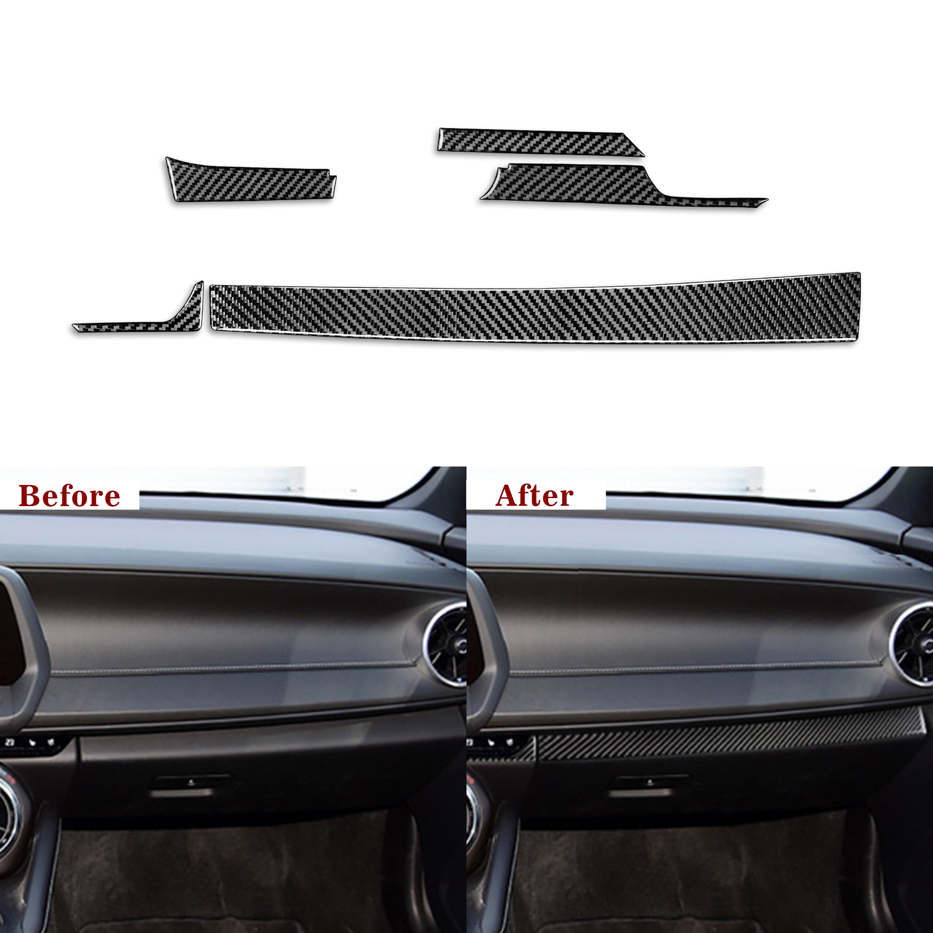 Carbon Fiber Lower Dashboard Overlay for Chevy Camaro (2016–2024)