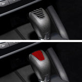Dry Carbon Fiber Gear Shift Knob Cover Trim For Ford Focus Fiesta C-Max Fusion Escape Transit Interior Overlay
