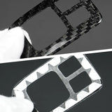 Ford Bronco 2021-2025 Dry Carbon Fiber Center Console Mirror Adjustment Panel Cover Interior Trim Overlay