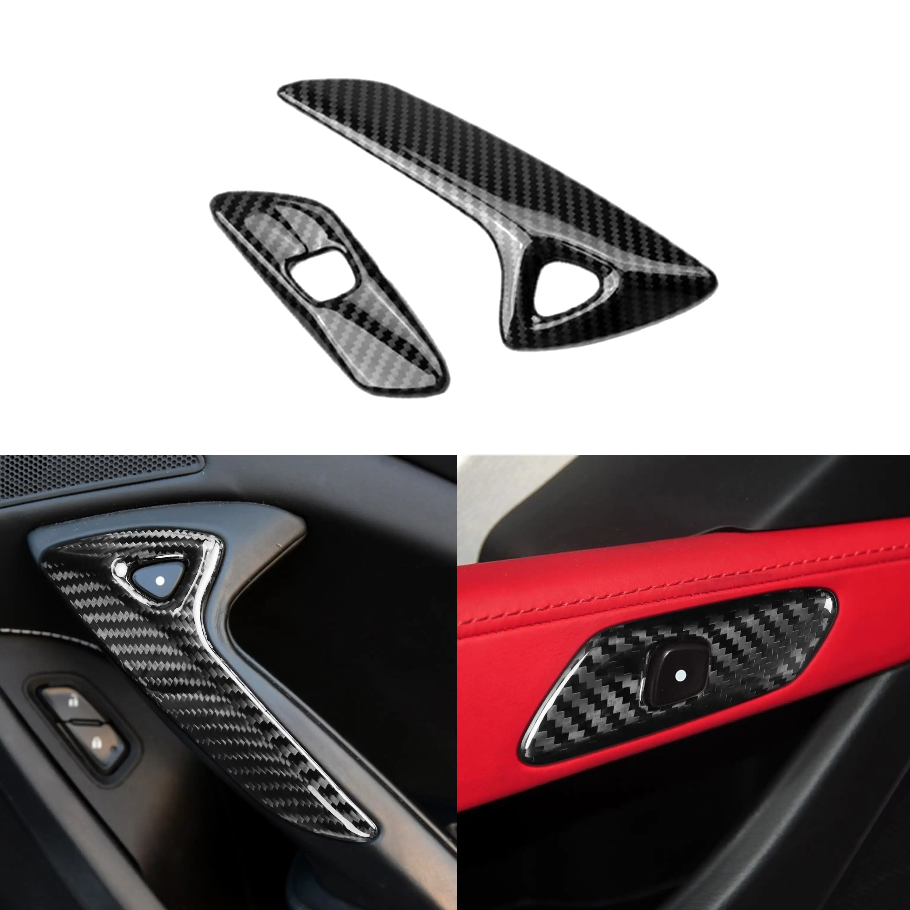 Carbon Fiber Door Handle Covers | Fits Corvette C7 Stingray, Z06, Grand Sport (2014–2019)