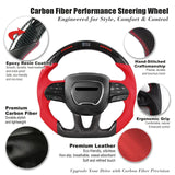 CarbonTailor LED Carbon Fiber Steering Wheel for Dodge Charger & Challenger (Hellcat / Scat Pack / R/T)