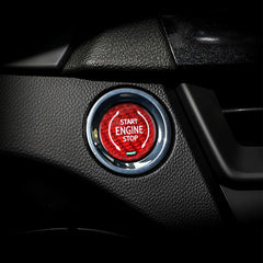 Carbon Fiber Engine Start/Stop Button Cover for Corvette C8 (2020–2022) – Black, Red, or Blue