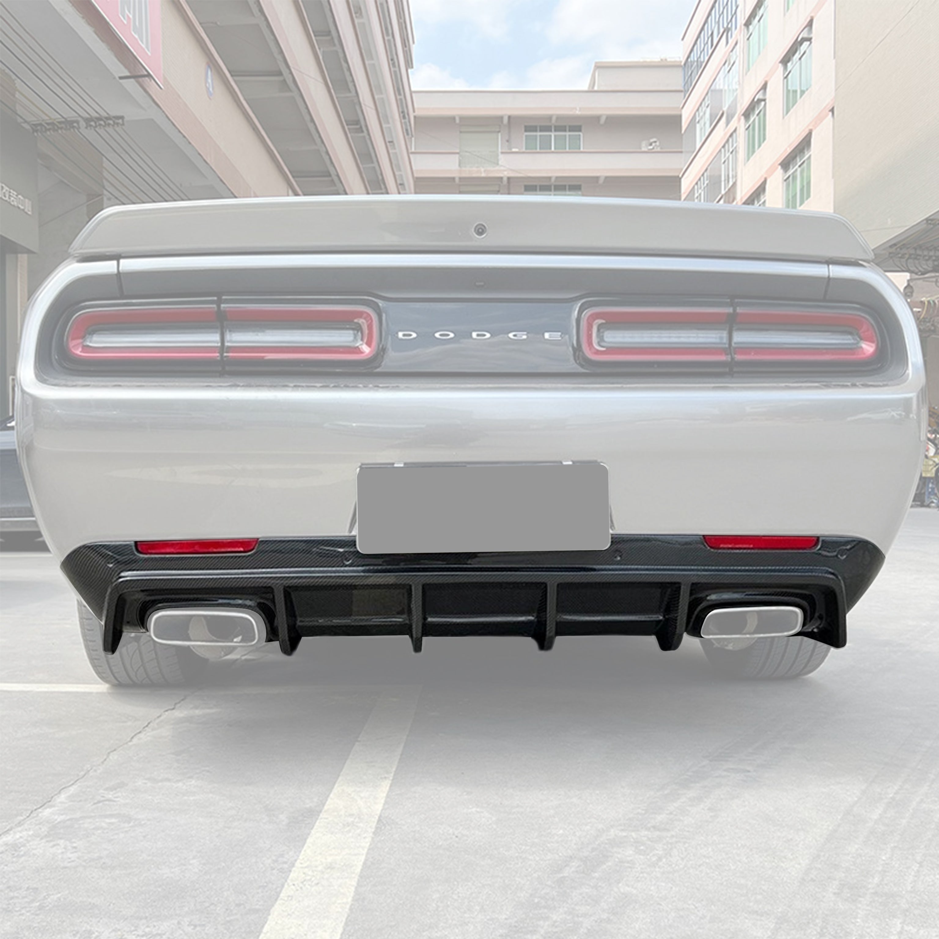 Carbon Fiber Rear Diffuser Valance - Dodge Challenger (2018-2020)