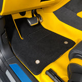 Bespoke Premium Top-Grain Cowhide Leather Floor Mats for Lamborghini | Custom-Fit Luxury Interior Mats