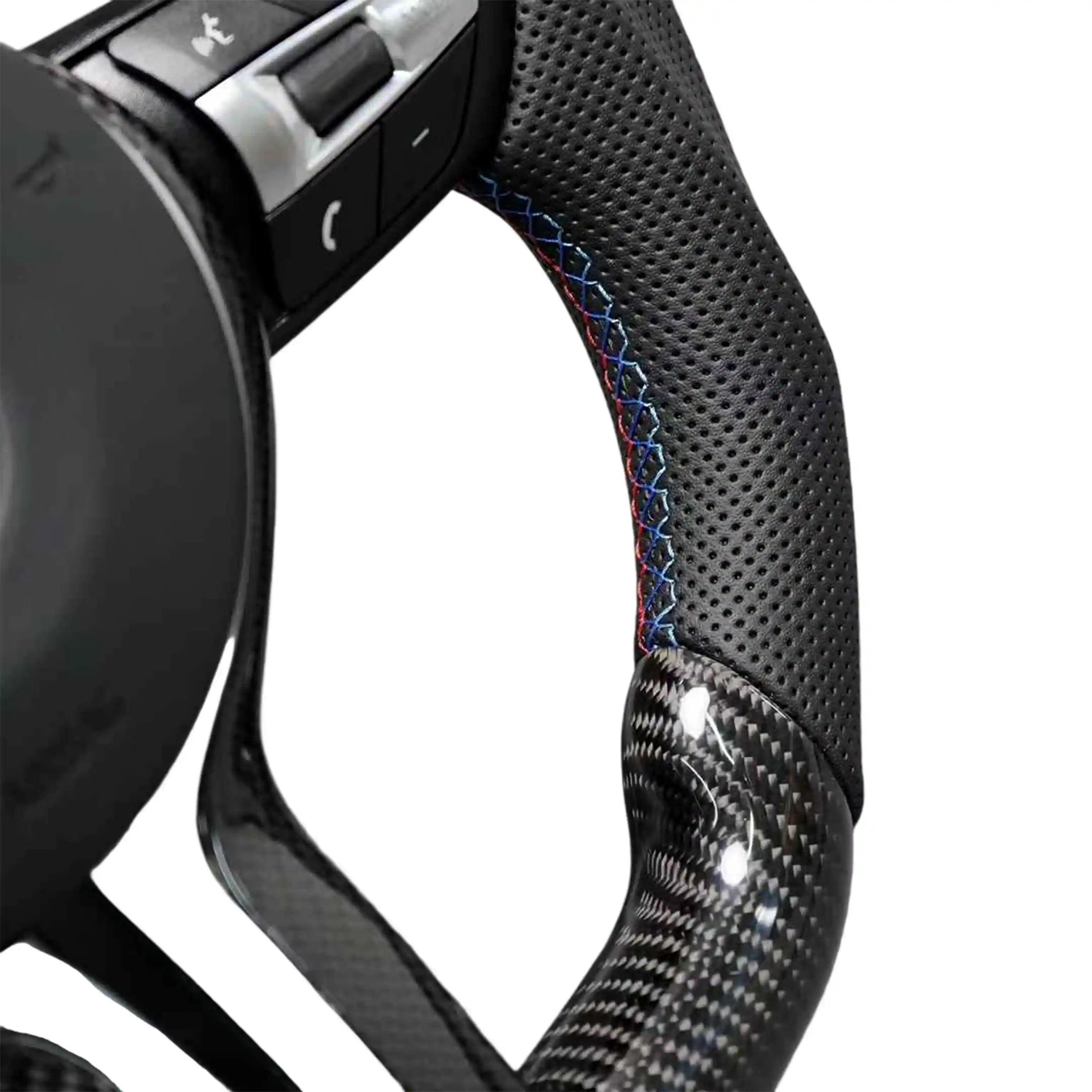 Configured BMW M Performance Steering Wheel with LED and Button Assembly – E/F Chassis Upgrade