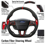 CarbonTailor Carbon Fiber Steering Wheel for 2015–2019 FORD FOCUS – Upgrade Your Driving Experience