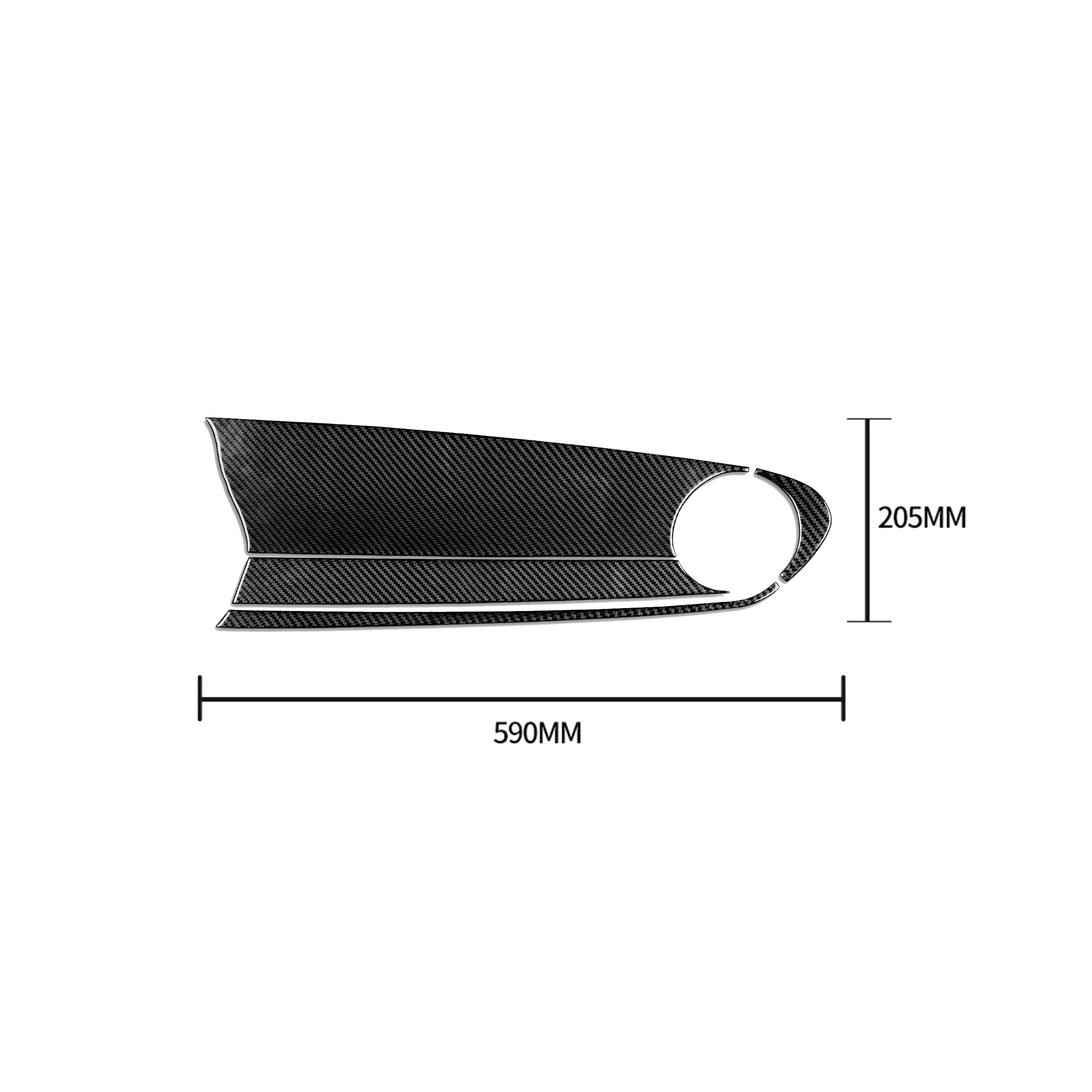 Carbon Fiber Passenger Dashboard Overlay for Chevy Camaro (2016–2024)