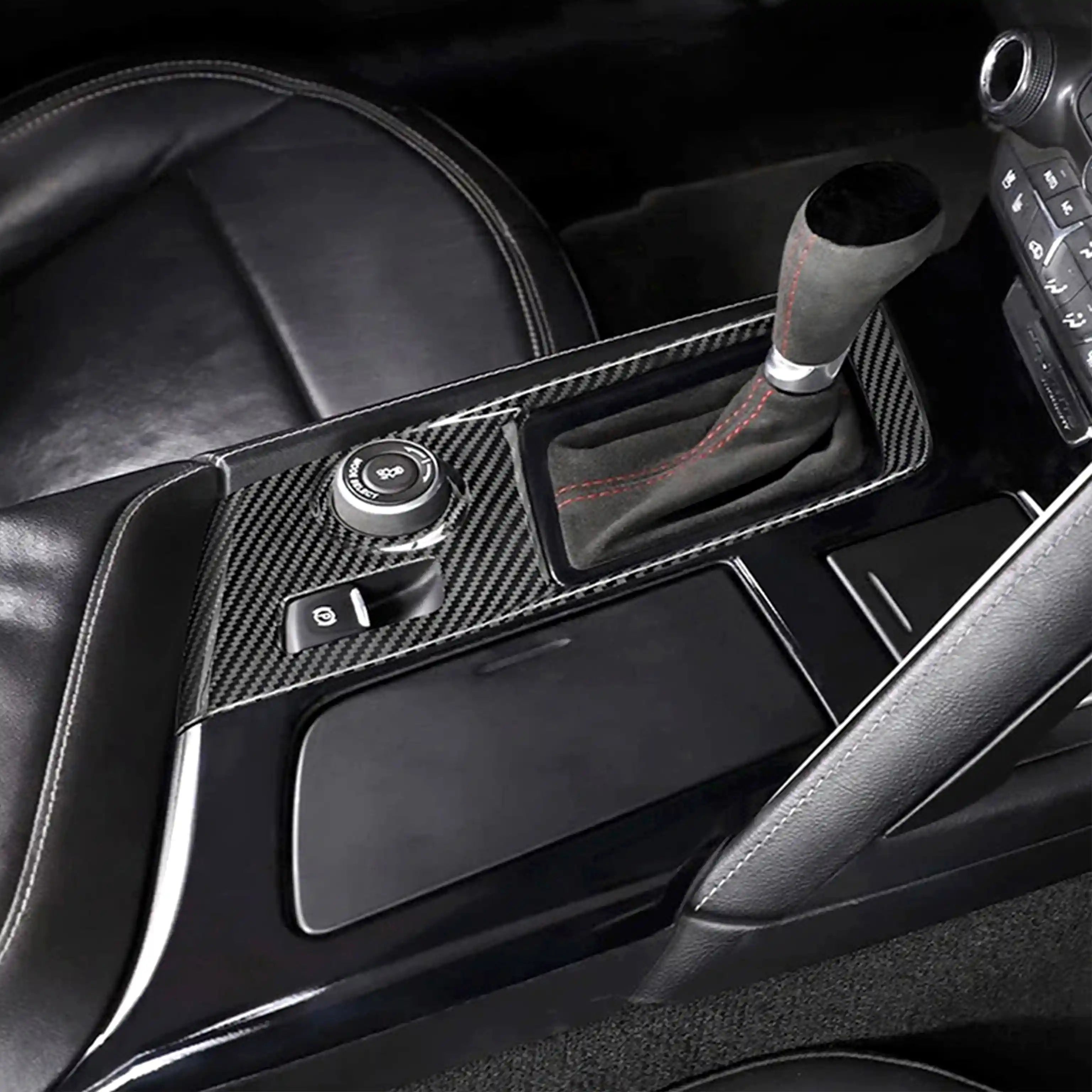 Carbon Fiber Central Gear Shift Panel Trim Cover for Corvette C7 (2014–2019)
