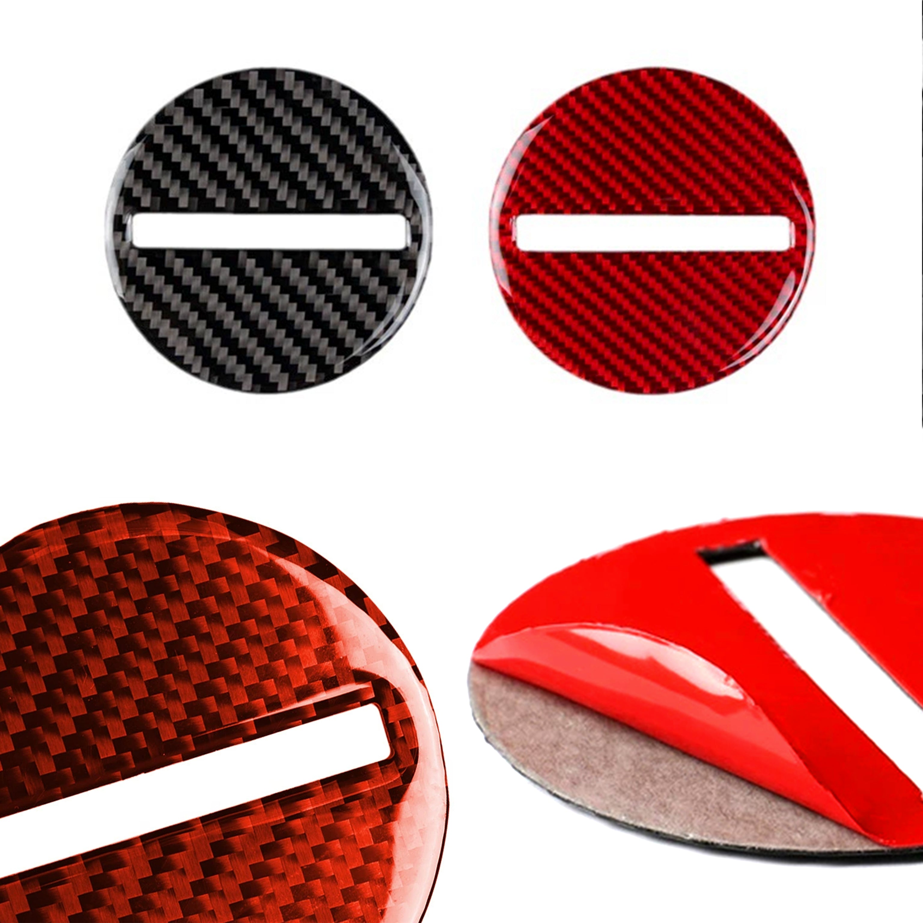 Carbon Fiber Steering Wheel Airbag Center Overlay for Chevy Camaro (2016–2024)