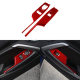 Carbon Fiber Window Switch Covers for Chevy Camaro (2016–2024)