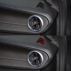 [2pcs] Carbon Fiber Dash Air Vent Overlays for 2016–2024 Chevy Camaro
