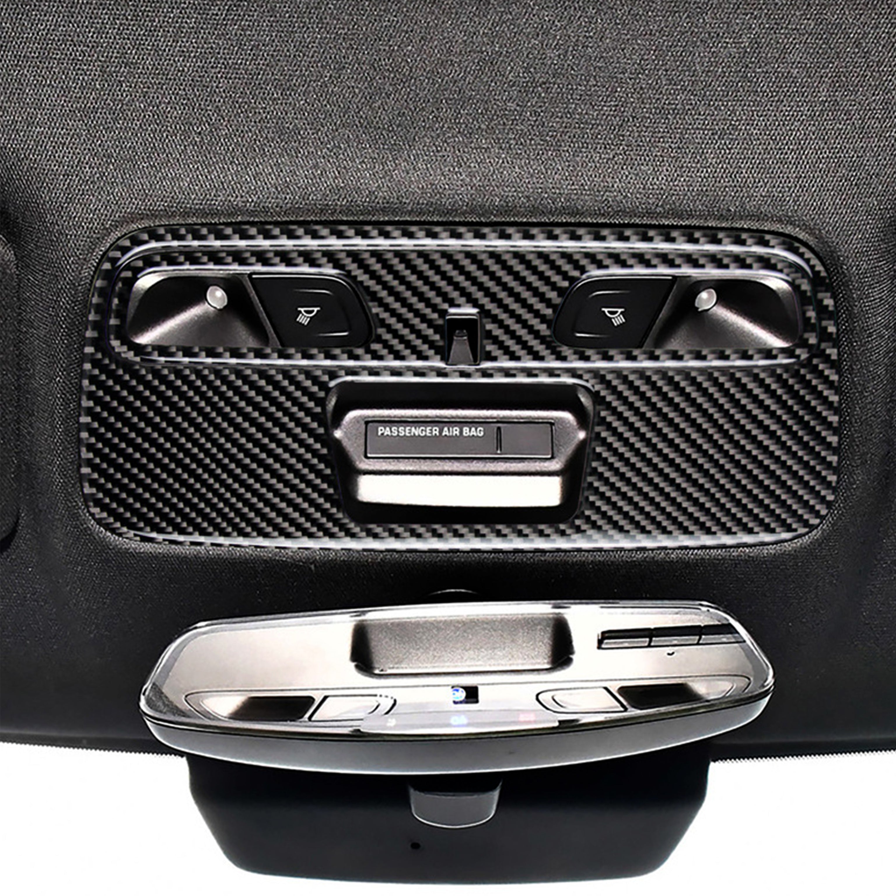 Carbon Fiber Overhead Dome Light Trim Overlay for Camaro (2016–2024)