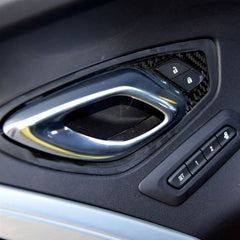 Carbon Fiber Interior Door Handle Overlays for Chevy Camaro (2016–2024)