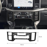 Ford F-150 2015-2020 Dry Carbon Fiber Center AC Control Knob Panel Interior Trim Cover Overlay