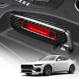 Ford Mustang 2024-2025 Dry Carbon Fiber Handbrake Cover Trim Interior Replacement Parking Brake Handle