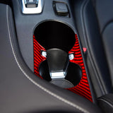 Carbon Fiber Cup Holder Trim Overlay for Chevy Camaro (2016–2024)