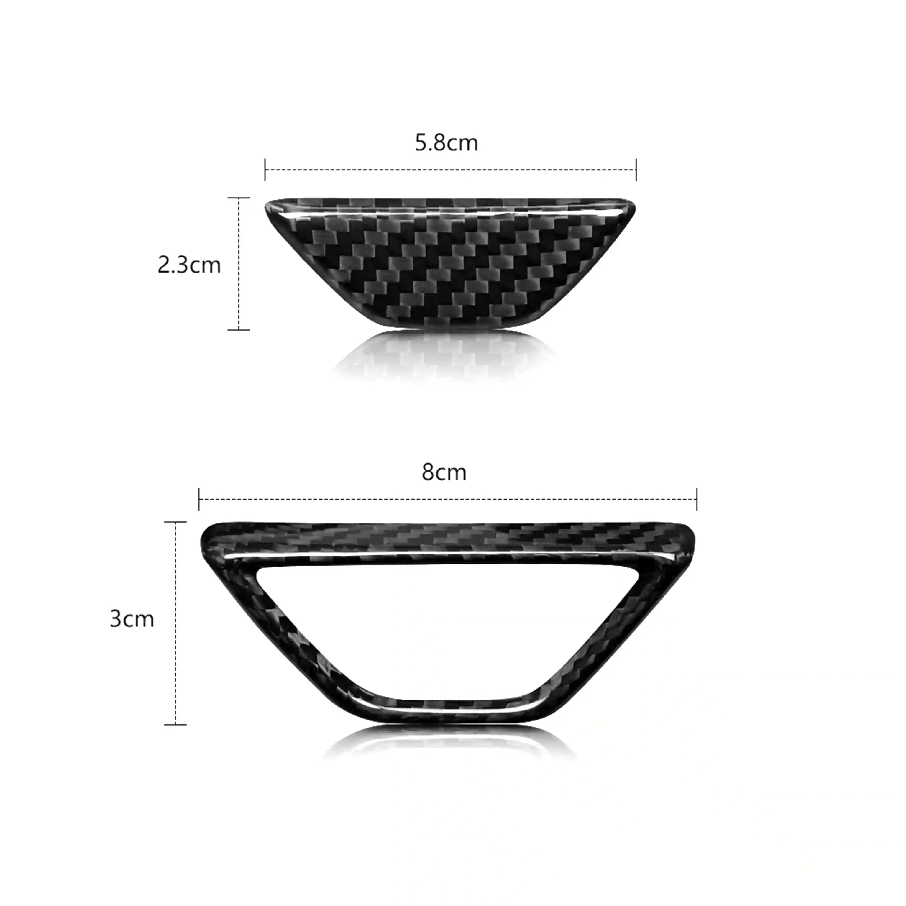 Corvette C8 Carbon Fiber Armrest Button & Trim Cover (2020–2024)