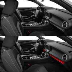 Carbon Fiber Lower Dashboard Overlay for Chevy Camaro (2016–2024)