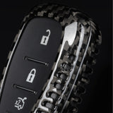 Real Carbon Fiber Key Fob Cover for Chevy Camaro (2016–2024)