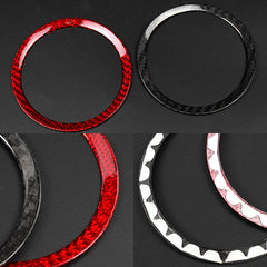 Carbon Fiber Steering Wheel &amp; Airbag Chrome Delete Covers for Camaro (2016–2024)