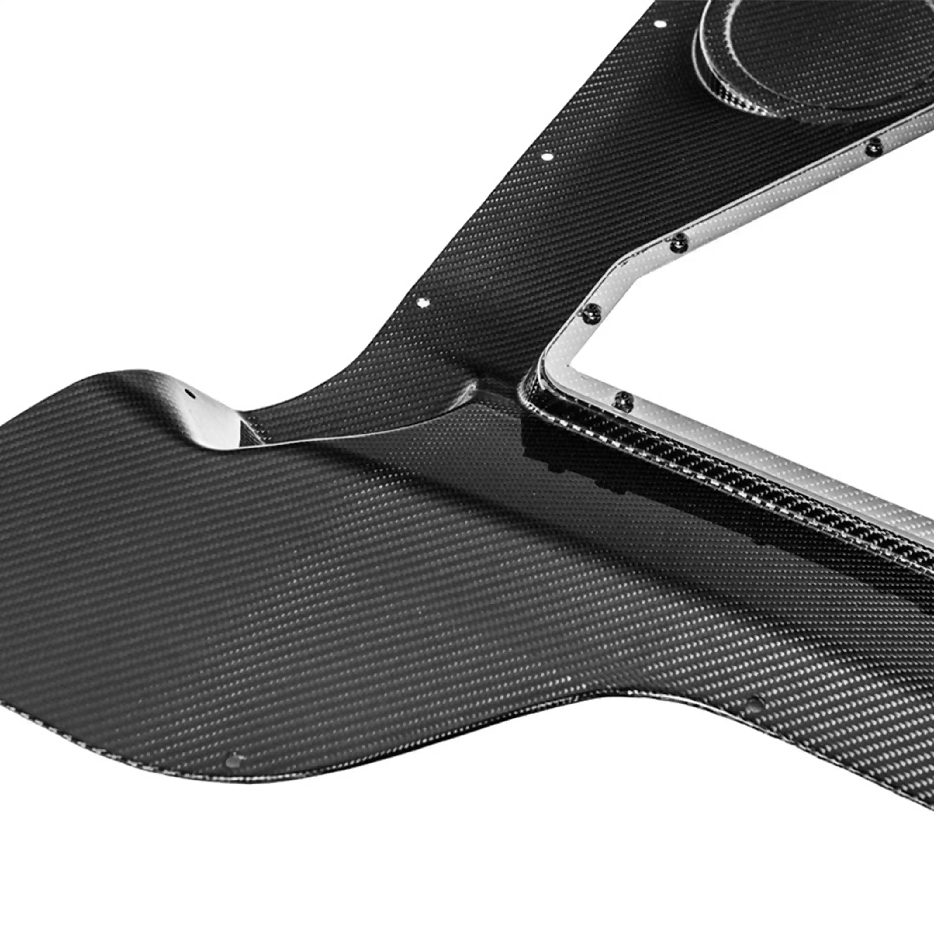 Carbon Fiber Engine Bay Cover with See-Through Glass for Corvette C8 Convertible (2020–Present)
