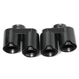 Carbon Fiber Quad Exhaust Tips for BMW X5 X6 X7 G05 G06 G07 2019+ Stainless Steel Bolt-On Exhaust Tailpipe Covers