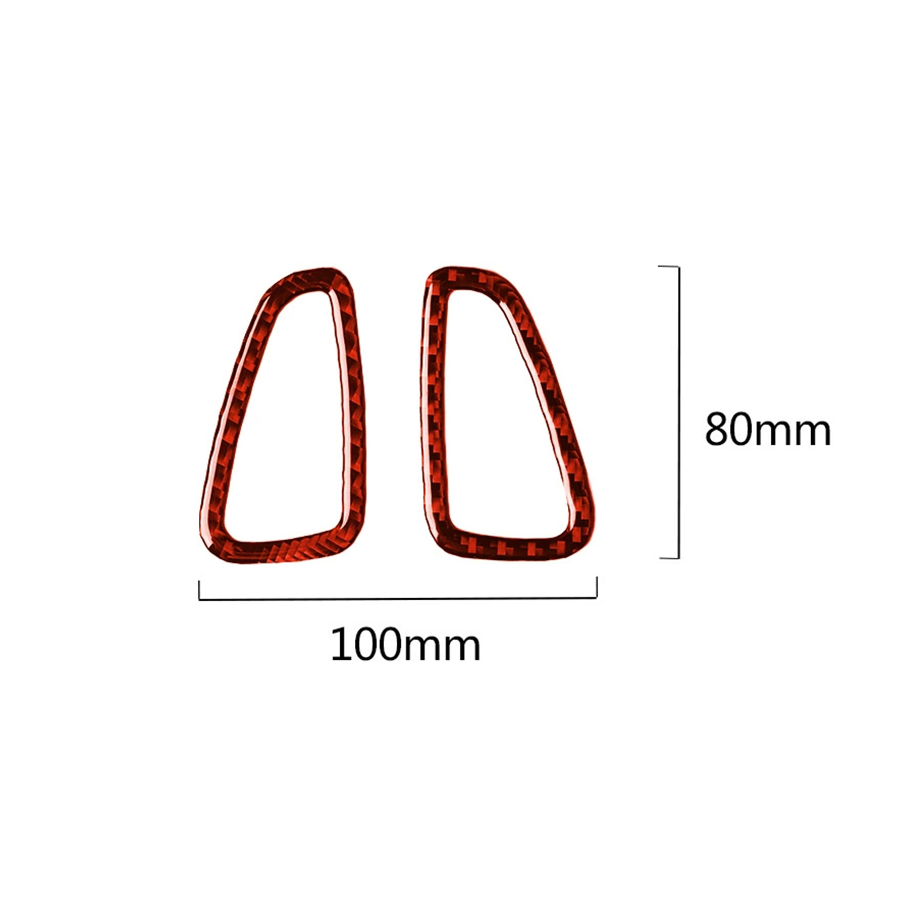 [2pcs] Carbon Fiber Dash Air Vent Overlays for 2016–2024 Chevy Camaro
