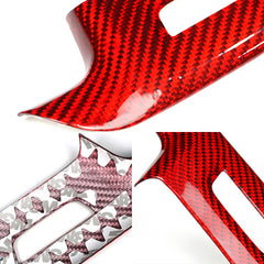 Carbon Fiber Lower Steering Wheel Emblem Trim Cover for Chevy Camaro (2016–2024)