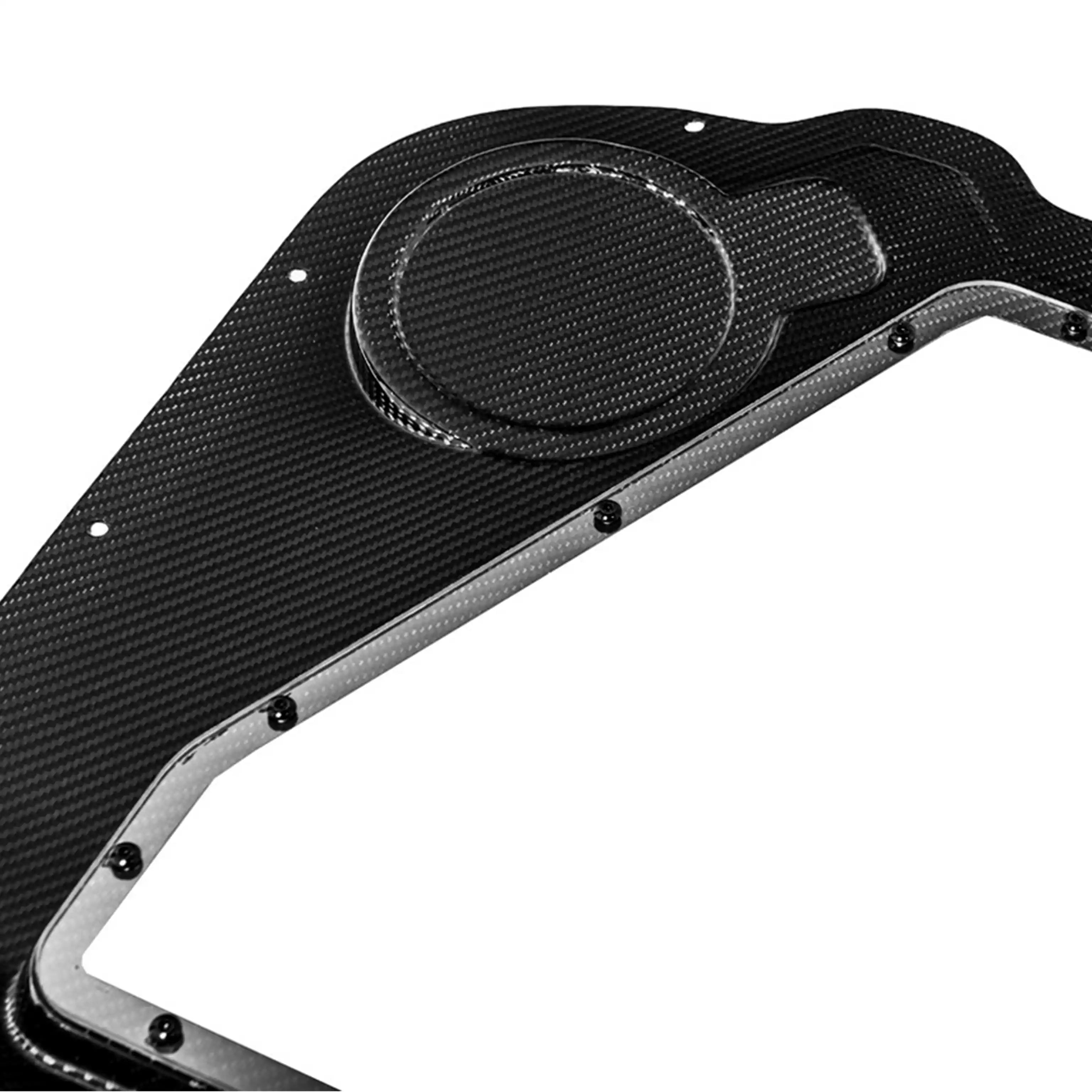 Carbon Fiber Engine Bay Cover with See-Through Glass for Corvette C8 Convertible (2020–Present)
