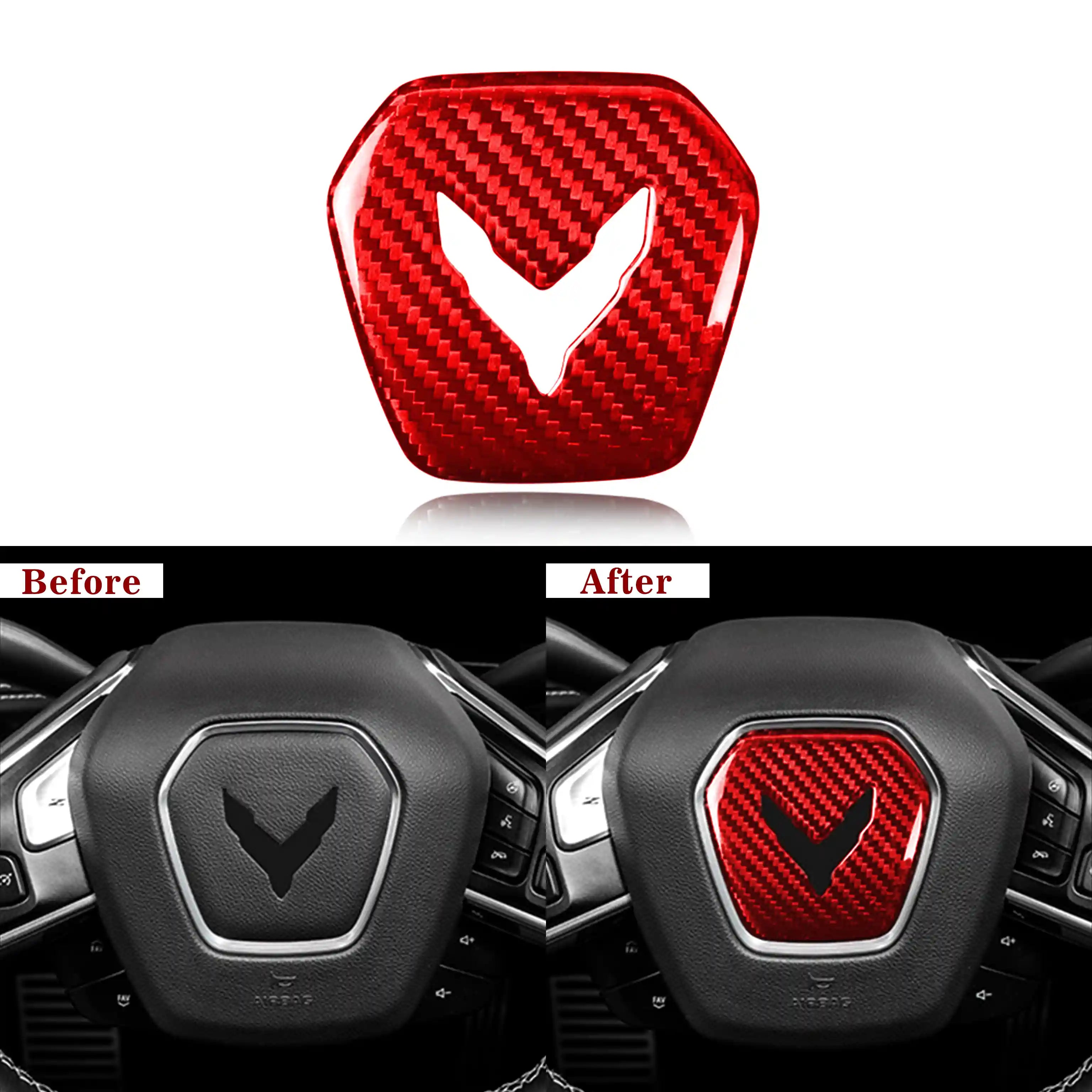Corvette C8 Carbon Fiber Steering Wheel Airbag Cover (2020–2024)