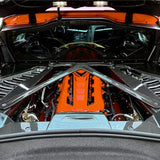 Carbon Fiber X Brace Engine Cover for Corvette C8 (2020–2025) – Stingray, Z51, Grand Sport, Z06 &amp; ZR1