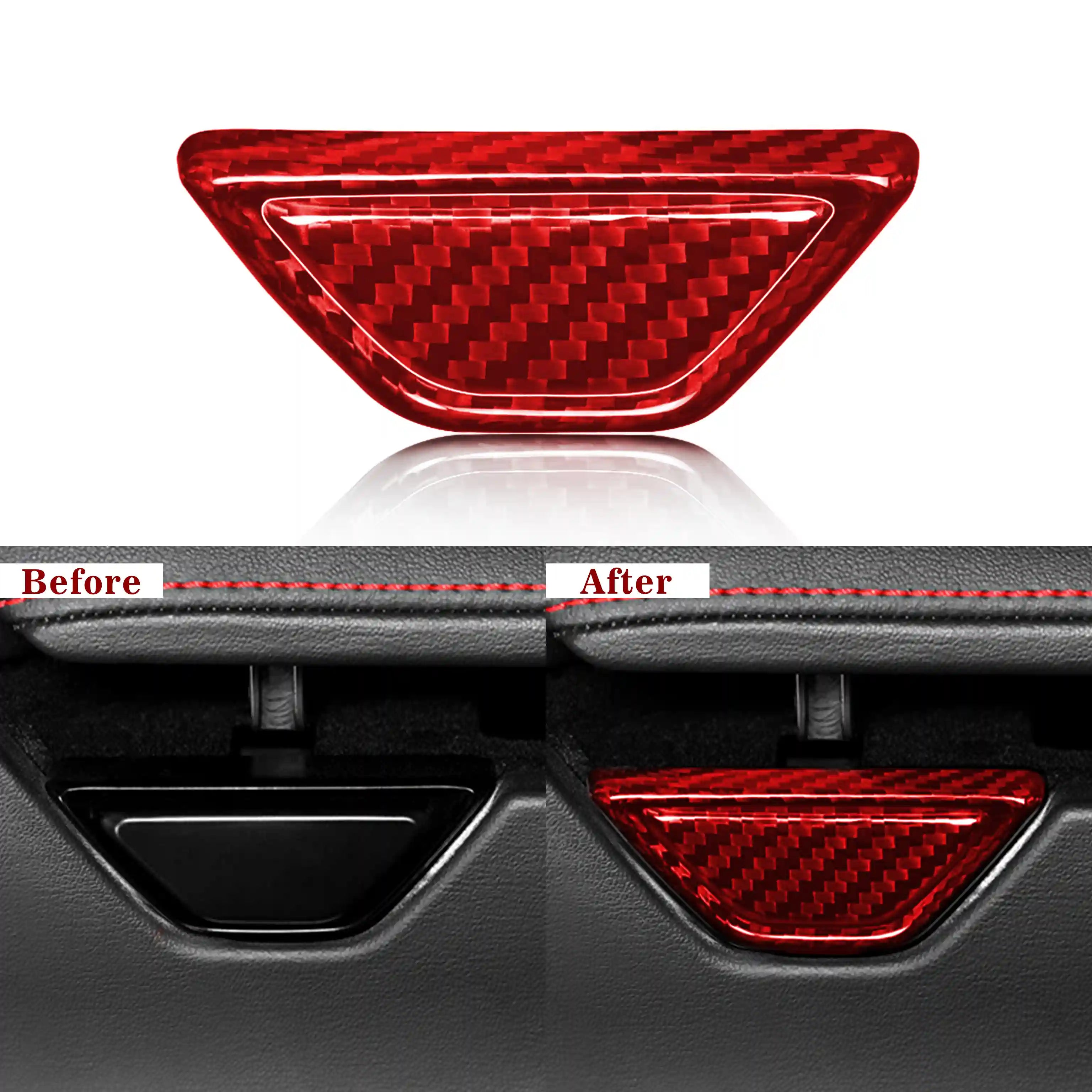 Corvette C8 Carbon Fiber Armrest Button & Trim Cover (2020–2024)