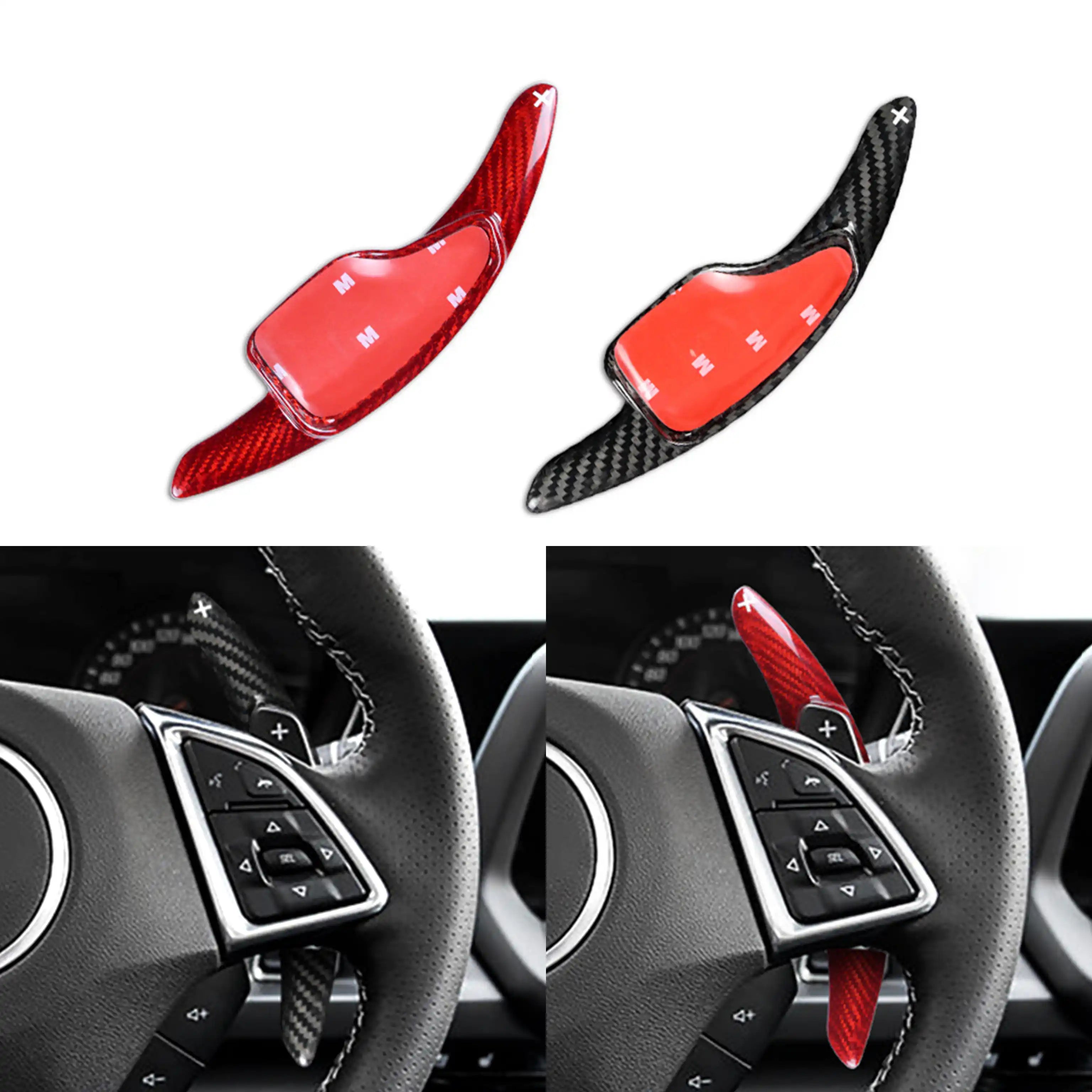 Carbon Fiber Paddle Shifter Extensions for Chevy Camaro (2016–2024)