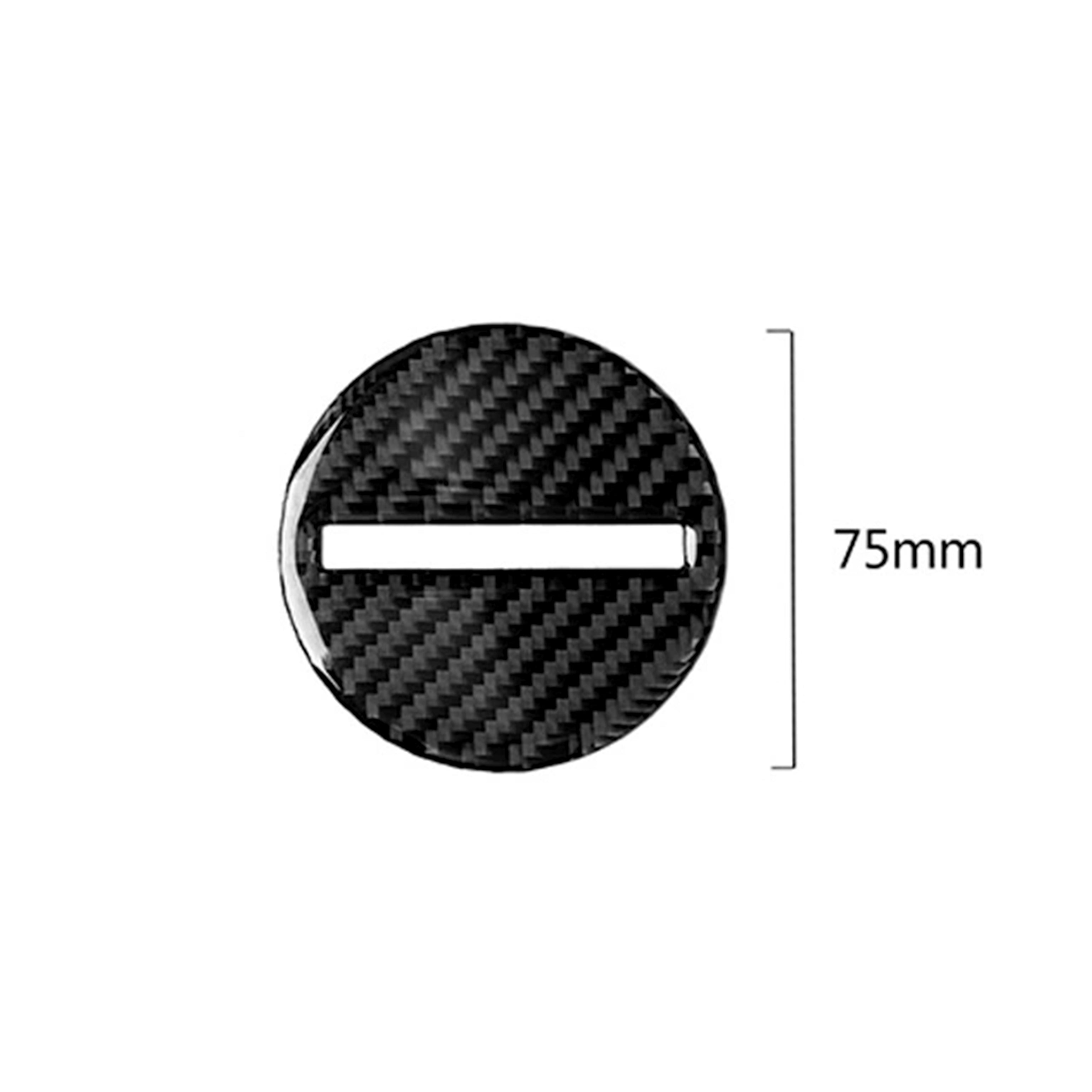 Carbon Fiber Steering Wheel Airbag Center Overlay for Chevy Camaro (2016–2024)