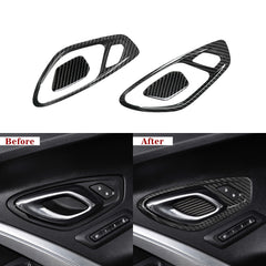 Carbon Fiber Interior Door Handle Trim Covers for Chevy Camaro (2016–2024)