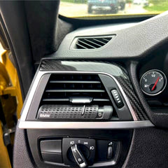Carbon Fiber Center Console Side Panel Covers – BMW 3 Series and 4 Series (F30, F31, F32, F33)