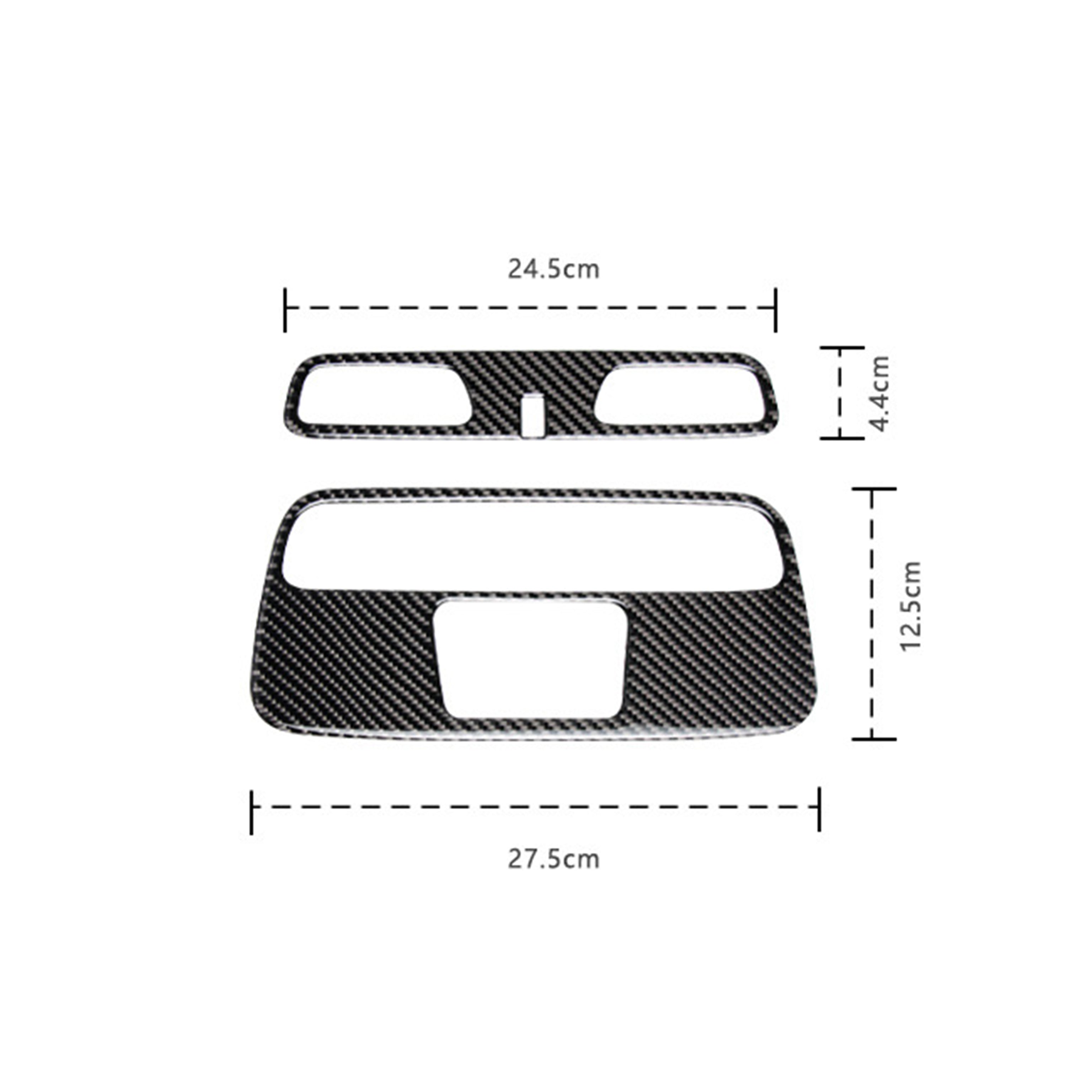 Carbon Fiber Overhead Dome Light Trim Overlay for Camaro (2016–2024)