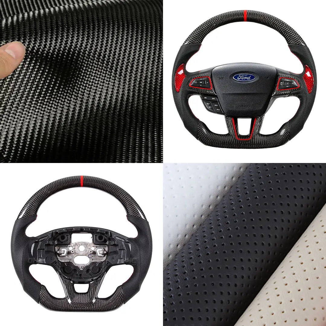 CarbonTailor Carbon Fiber Steering Wheel for 2015–2019 FORD FOCUS – Upgrade Your Driving Experience