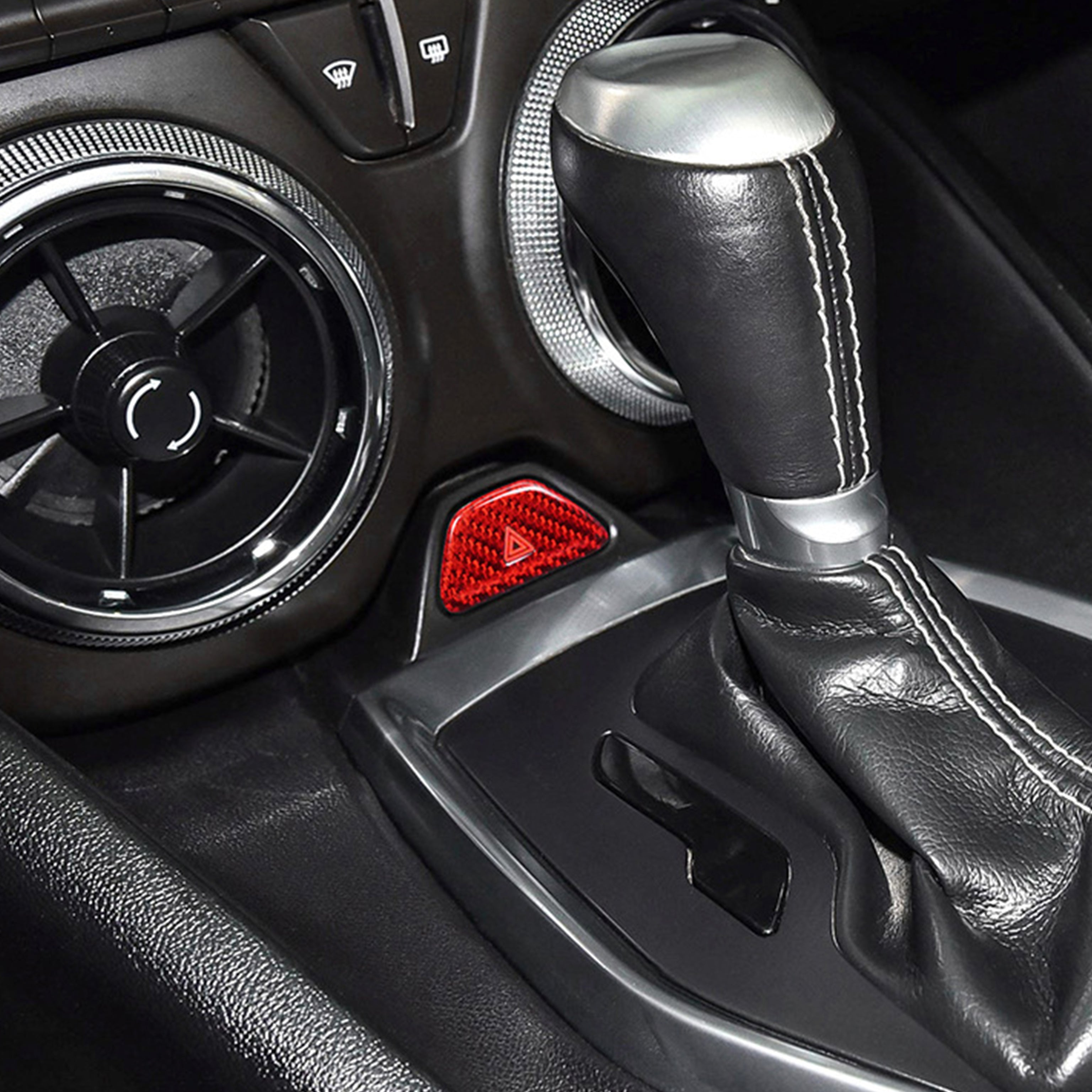 Carbon Fiber Interior Hazard Button Cover for Camaro (2016–2024)